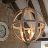 Javier Large Round Wooden Electrified Pendant