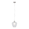 Almada Textured Clear Glass Electrified Pendant