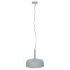 Anke Matt Grey Domed Metal Pendant