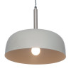 Anke Matt Grey Domed Metal Pendant