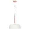 Anke Matt Cream Domed Metal Pendant