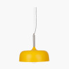 Anke Matt Mustard Domed Metal Pendant