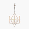 Sirius Antique Silver Metal Multi Arm Cube Pendant