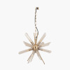 Estella Clear Glass and Gold Metal Starburst Pendant