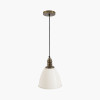 Piccolo Cream Metal Dome Pendant Shade Only