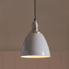 Piccolo Grey Metal Dome Pendant Shade Only