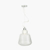 Porto Clear Optic Glass Tapered Pendant