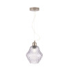 Lisbon Grey Optic Diamond Glass Pendant