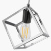 Alessio Shiny Nickel Metal 3 Cube Pendant