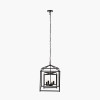 Anis Black Metal 4 Light Cube Pendant