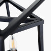 Anis Black Metal 4 Light Cube Pendant