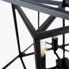 Anis Black Metal 4 Light Cube Pendant