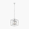 Anis Nickel Metal 4 Light Cube Pendant