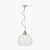 Beja Organic Shape Clear Bubble Glass Pendant