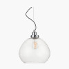 Beja Organic Shape Clear Bubble Glass Pendant