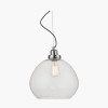 Beja Organic Shape Clear Bubble Glass Pendant