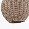 Raffles Large Rattan Cream Wash Pendant