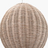 Raffles Large Rattan Cream Wash Pendant