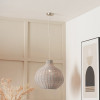 Allona Grey Wash Rattan Pendant