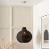 Allona Black Rattan Pendant