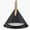 Astarion Matt Black and Gold 3 Drop LED Pendant