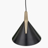 Astarion Matt Black and Gold 3 Drop LED Pendant