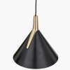 Astarion Matt Black and Gold 3 Drop LED Pendant