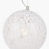 Aurora Speckled White Glass Pendant