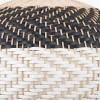 Rowan Natural Rattan Black and White Woven Pendant