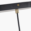 Augusto Black and Gold Task Bar Pendant