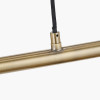 Augusto Black and Gold Task Bar Pendant