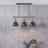 Augusto Black and Gold Task Bar Pendant