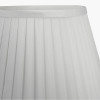 Lyndon 30cm Ivory Poly Cotton Knife Pleat Tapered Lampshade