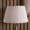 Lyndon 30cm Ivory Poly Cotton Knife Pleat Tapered Lampshade