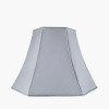 Lyla 25cm Steel Grey Polysilk Bowed Lampshade