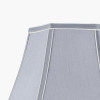 Lyla 30cm Steel Grey Polysilk Bowed Lampshade