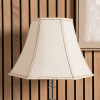 Lyla 30cm Cream Polysilk Bowed Lampshade