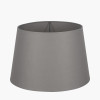 Adelaide 30cm Steel Grey Tapered Poly Cotton Lampshade