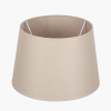 Adelaide 25cm Taupe Tapered Poly Cotton Lampshade