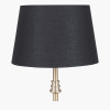 Adelaide 35cm Black Tapered Poly Cotton Lampshade