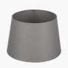 Adelaide 40cm Steel Grey Tapered Poly Cotton Lampshade