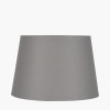 Adelaide 25cm Steel Grey Tapered Poly Cotton Lampshade