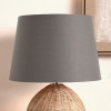 Adelaide 40cm Steel Grey Tapered Poly Cotton Lampshade