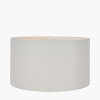 Harry 25cm Ivory Poly Cotton Cylinder Drum Lampshade