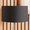 Harry 45cm Black Poly Cotton Cylinder Drum Lampshade