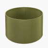 Harry 25cm Sage Poly Cotton Cylinder Drum Lampshade