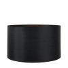 Zara 40cm Black Silk Cylinder Drum Lampshade