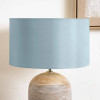 Zara 45cm Duck Egg Silk Lined Cylinder Lampshade