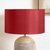 Zara 35cm Mulberry  Silk Lined Cylinder Lampshade