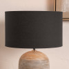 Henry 35cm Grey Handloom Cylinder Lampshade